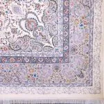 فرش گلفام کرم برجسته 1200 شانه تراکم 3600 برجسته کد 2101203 - فرشخونه
