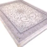فرش گلفام کرم برجسته 1200 شانه تراکم 3600 برجسته کد 2101203 - فرشخونه