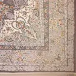 فرش گلفام دودی برجسته 1200 شانه تراکم 3600 برجسته کد 2101203 - فرشخونه
