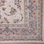 فرش افشان طرح ستوده رنگ نقره ای برجسته طلاکوب 1200 شانه کد 2101221 - فرشخونه