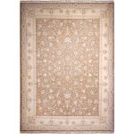 فرش افشان طرح دایار رنگ کاراملی گل برجسته 1200 شانه 10 رنگ کد 2204009 - فرشخونه
