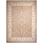 فرش افشان طرح دایار رنگ کاراملی گل برجسته 1200 شانه 10 رنگ کد 2204009 - فرشخونه