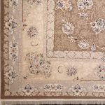 فرش افشان طرح دایار رنگ کاراملی گل برجسته 1200 شانه 10 رنگ کد 2204009 - فرشخونه