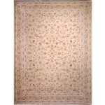 فرش افشان طرح افرا رنگ بژ گل برجسته 1200 شانه 10 رنگ کد 2204010 - فرشخونه