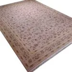 فرش افشان طرح افرا رنگ سیلور گل برجسته 1200 شانه 10 رنگ کد 2204010 - فرشخونه