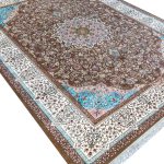 فرش اصفهان طرح ملکشاه گردویی 1200 شانه غیر برجسته کد 21012831 - فرشخونه
