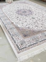 فرش اصفهان طرح ملکشاه کرم 1200 شانه غیر برجسته کد 21012831 - فرشخونه