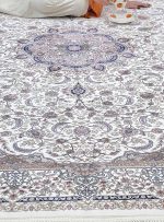 فرش اصفهان طرح ملکشاه کرم 1200 شانه غیر برجسته کد 21012831 - فرشخونه