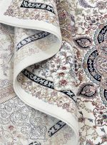 فرش اصفهان طرح ملکشاه کرم 1200 شانه غیر برجسته کد 21012831 - فرشخونه