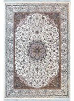 فرش اصفهان طرح ملکشاه کرم 1200 شانه غیر برجسته کد 21012831 - فرشخونه