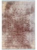 فرش وینتیج اصفهان طرح ملکشاه رنگ کرم قرمز 1200 شانه کد 21012836 - فرشخونه