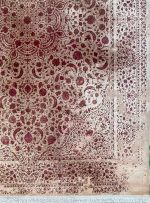 فرش وینتیج اصفهان طرح ملکشاه رنگ کرم قرمز 1200 شانه کد 21012836 - فرشخونه