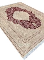 فرش نیلین رنگ لاکی 1200 شانه تراکم 3600 کد 21012837 - فرشخونه