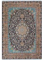 فرش 1200 شانه تراکم 3600 کد 12842 سرمه ای