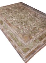 فرش افشان وینتیج طرح سلین یاسی 1500 شانه 10 رنگ کد 3101207 - فرشخونه