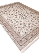 فرش افشان طرح سیران 1500 شانه 10 رنگ کد 1219کرم