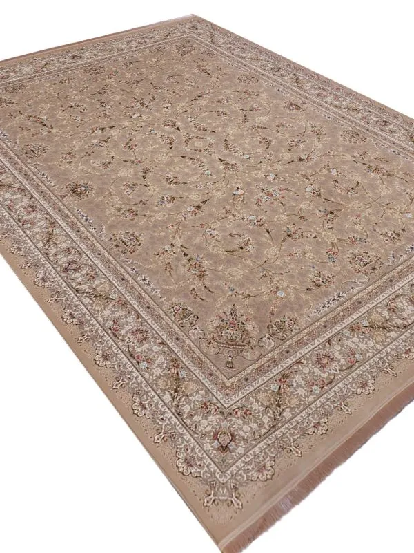 فرش افشان طرح شروین 1500 شانه 10 رنگ کد 1221 بژ