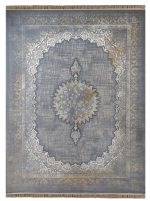 فرش کهنه نما طرح رها دودی 700 شانه تراکم 2550 کد 7101404 - فرشخونه