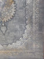 فرش کهنه نما طرح رها دودی 700 شانه تراکم 2550 کد 7101404 - فرشخونه