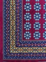 فرش ترکمن طرح قاصدک لاکی 1500 شانه گل برجسته کد 3101304 - فرشخونه