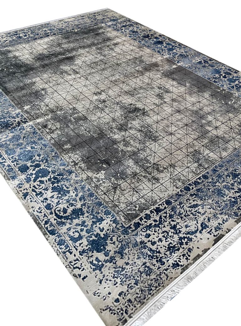 فرش پتینه بوم مشبک طوسی 700 شانه