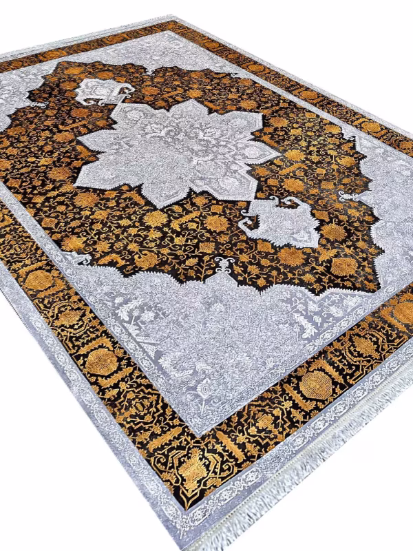 گبه ماشینی طرح هریس دستباف 700 شانه کد 70064