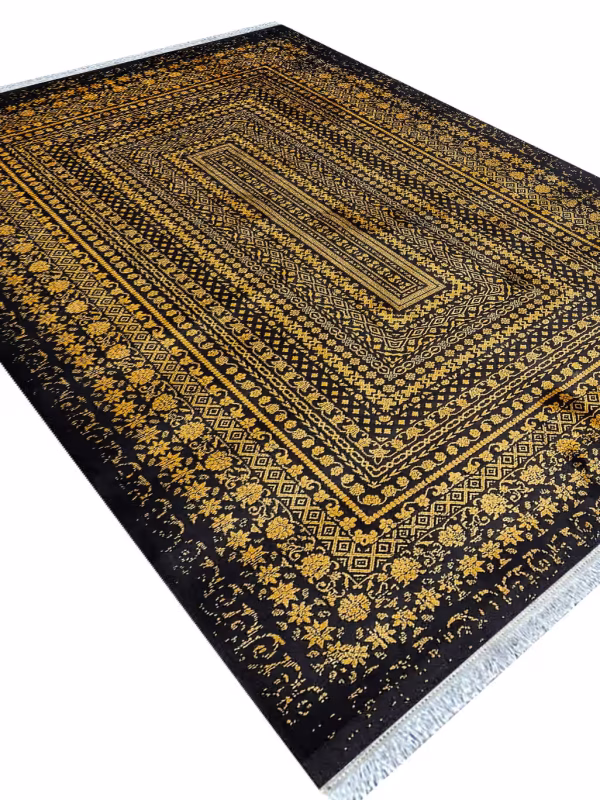 فرش مراکشی طرح وینتیج گل برجسته کد 73070