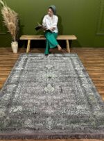 فرش طرح ترنج 700 شانه گل برجسته کد 73125 - Image 9