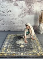 فرش طرح ترنج 700 شانه گل برجسته کد 73125 - Image 5