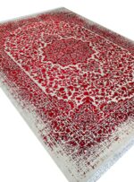 فرش مدرن و فانتزی طرح وینتیج رنگ طوسی لاکی کد 73139
