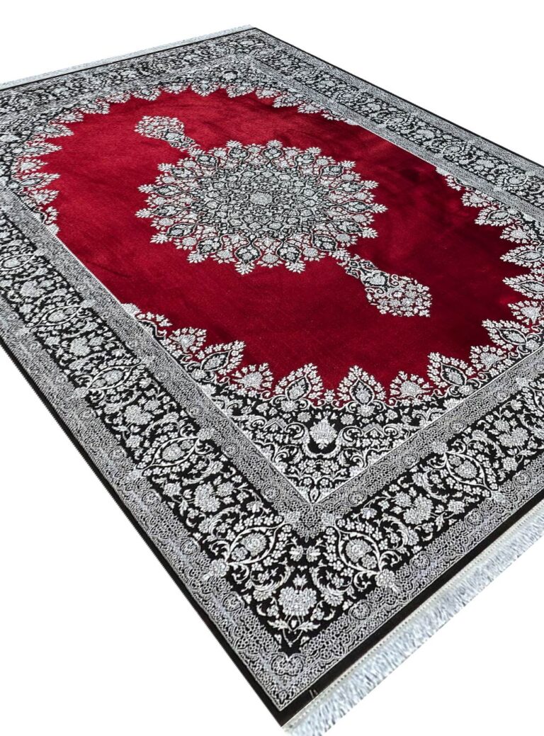 فرش طرح مهراس 700 شانه گل برجسته کد 73144