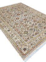 فرش سلطان آباد طرح افشان رنگ کرم بژ 700 شانه کد 76008