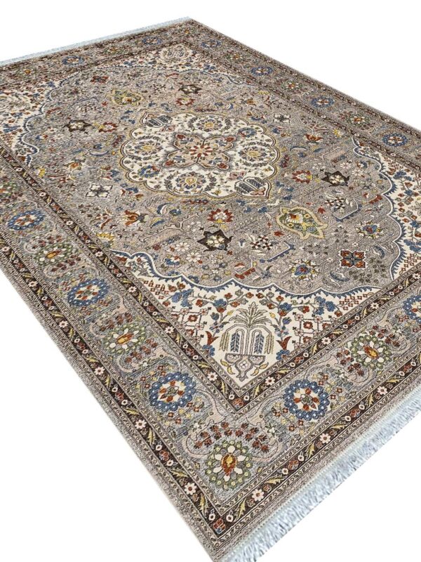 گبه ماشینی سلطان آباد رنگ نقره ای بژ 700 شانه کد 76012