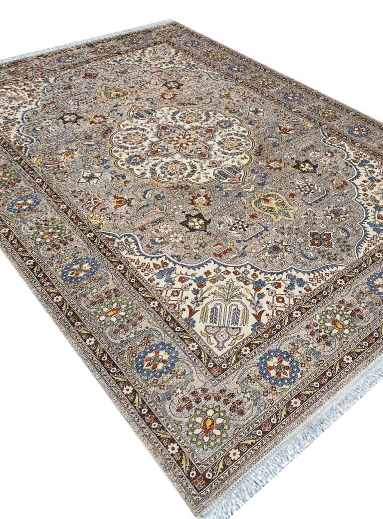 گبه ماشینی سلطان آباد رنگ نقره ای بژ 700 شانه کد 76012