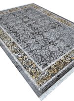 فرش مدرن و فانتزی طرح وینتیج افشان رنگ نقره ای کد 41920n