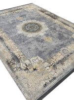 فرش وینتیج طلاکوب فیلی 700 شانه تراکم 2550 کد 1555