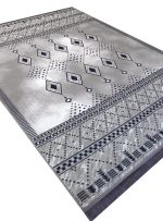 گلیم ماشینی طرح مراکشی طوسی 320 شانه کد 928n