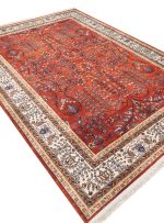 گبه طرح افشان باغ گل گلیسین کد 100352 لاکی
