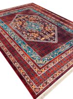 فرش گبه ماشینی طرح بیجار 1000 شانه کد 25CS0250