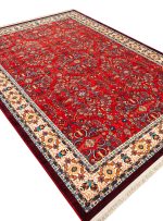 فرش گبه طرح فلور لاکی حاشیه کرم کد 900411