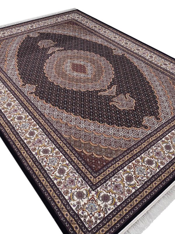 فرش کلاریس طرح ریز ماهی 1200 شانه اصیل کد 100922