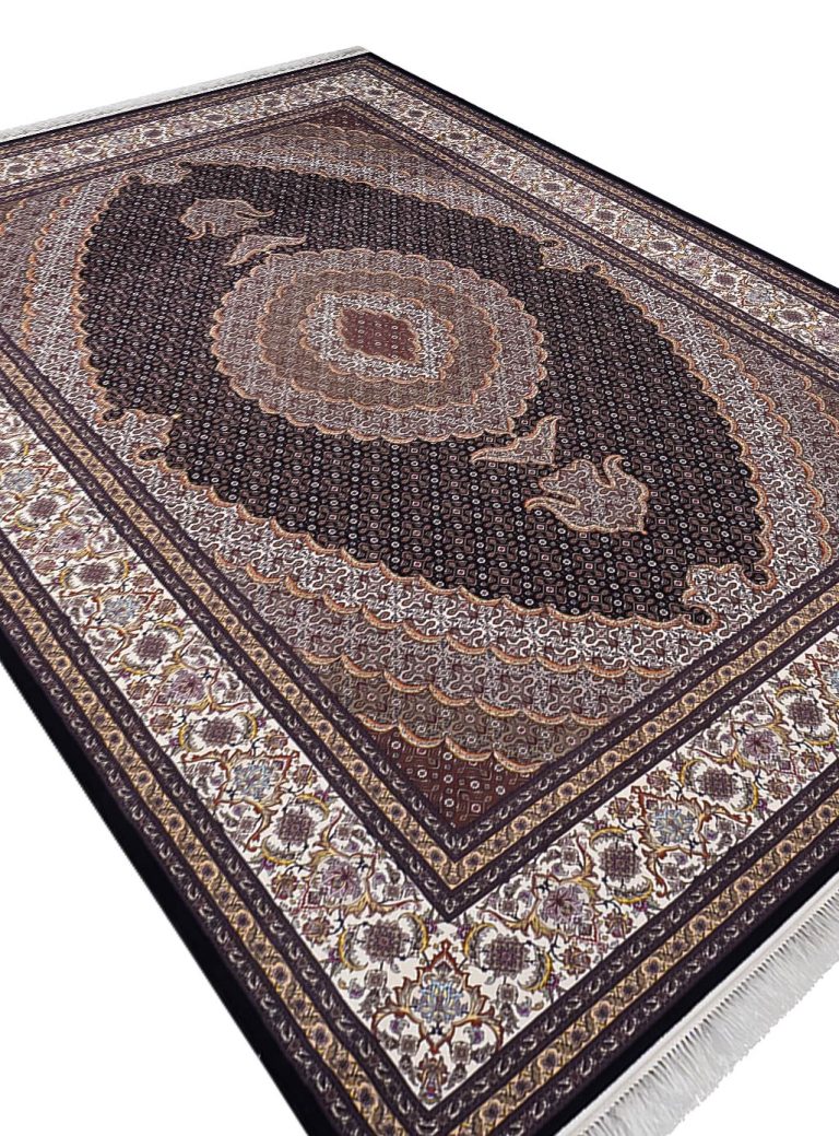 فرش کلاریس طرح ریز ماهی 1200 شانه اصیل کد 100922