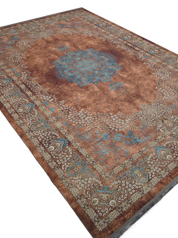 فرش کلاریس طرح حاشیه دار 1200 شانه وینا کد 401409