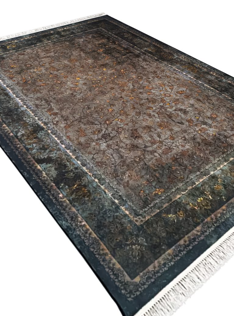 فرش کلاریس افشان طرح عرفان رنگ سبز 1200 شانه کد 2555011052