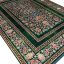 فرش هلنا طرح درختی 1200 شانه رنگ سبز معادل 77 رج دستبافت کد 25CS0290