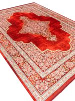 فرش هلنا 1200 شانه معادل 77 رج دستبافت لاکی کد 25CS0300