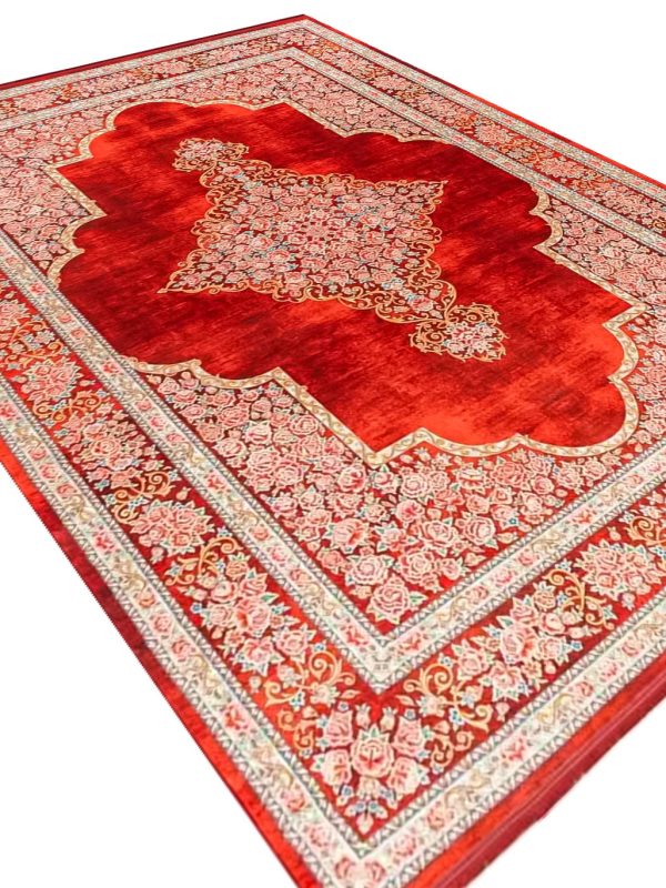 فرش هلنا 1200 شانه معادل 77 رج دستبافت لاکی کد 25CS0300