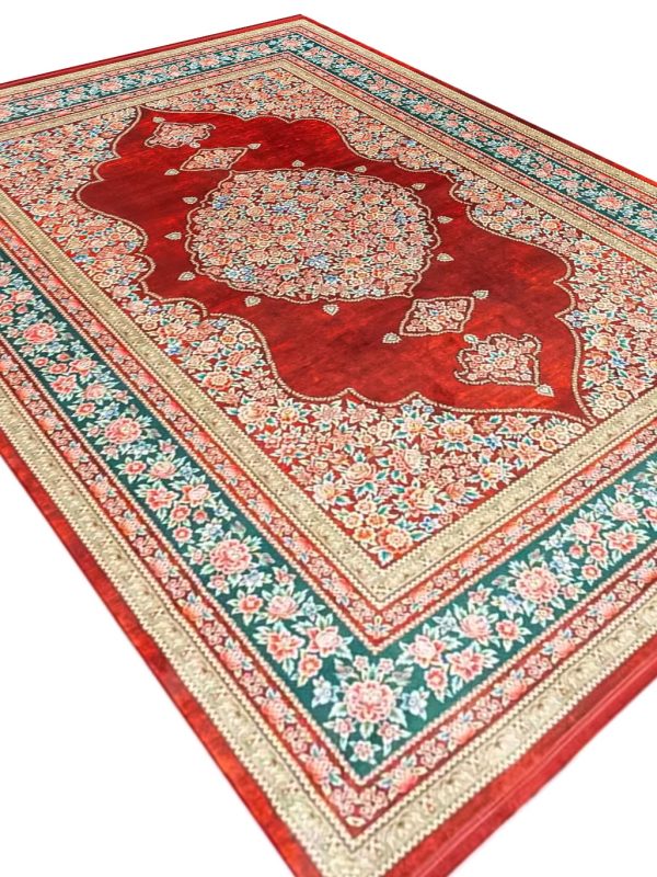 فرش هلنا 1200 شانه معادل 77 رج دستبافت لاکی کد 25CS0310