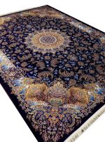 فرش تندیس طرح ساهر رنگ سرمه ای 1500 شانه کد 3146
