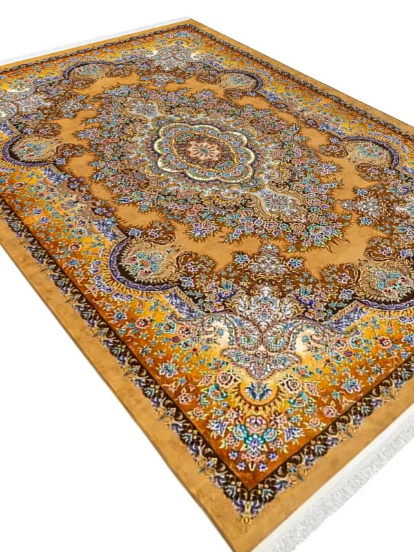 فرش تندیس رنگ گندمی 1500 شانه کد 2000011110